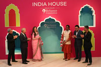 | Photo: AP/Aurelien Morissard : Nita Ambani inaugurates the Indian House